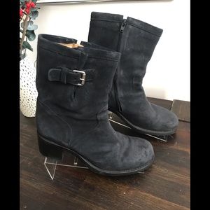 FREELANCE Women’s Sz 41 Pull-On Zip Up Black Boots